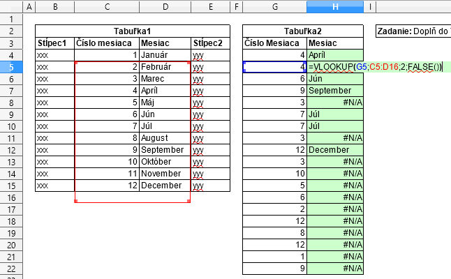 Prípad neukotveného poľa tabuľky vlookup3